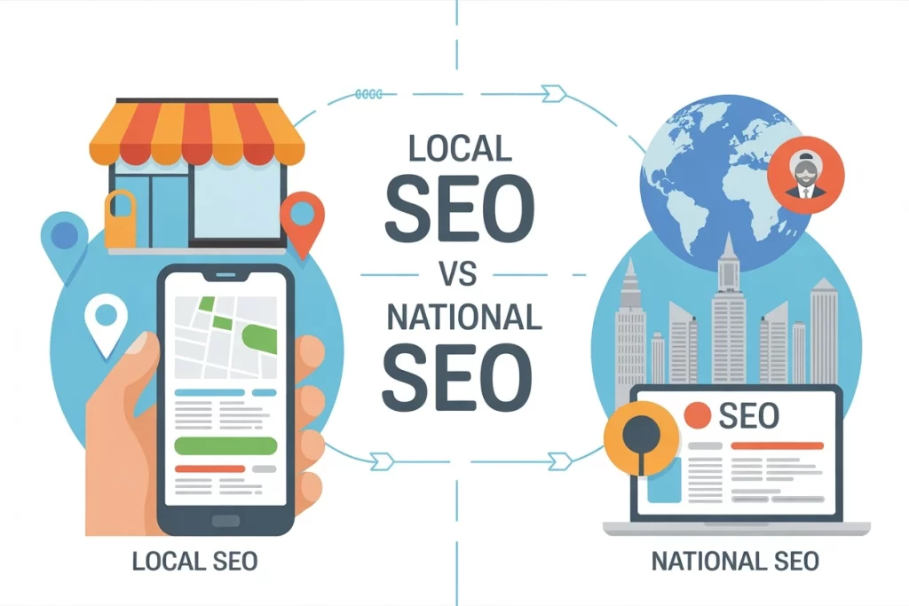 What is Local SEO vs National SEO